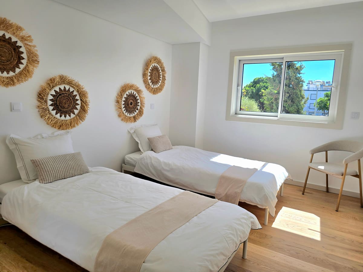 Third bedroom with two single beds